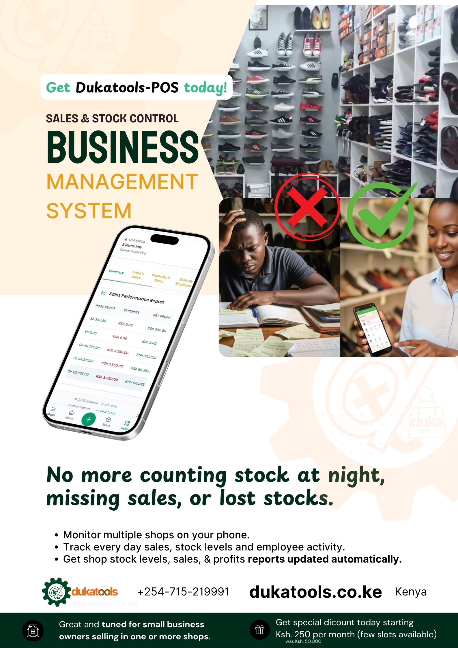 Eldoret shop using Dukatools for inventory management